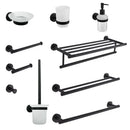 DecorBites™ Bathroom Hardware Set: Towel Rack, Toilet Brush, Paper Holder, Soap Dispenser, Towel Bar, Hook
