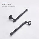 DecorBites™ Bathroom Hardware Set: Towel Rack, Toilet Brush, Paper Holder, Soap Dispenser, Towel Bar, Hook