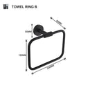 DecorBites™ Bathroom Hardware Set: Towel Rack, Toilet Brush, Paper Holder, Soap Dispenser, Towel Bar, Hook
