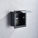 Modern matte black roll paper holder & towel rack bathroom storage