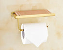 DecorBites™ Bathroom Paper Phone Holder Shelf Towel Rack Toilet Tissue Box Silver Gold