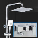DecorBites™ Bathroom Rainfall Shower Faucet Set with Hand Sprayer - Wall Mounted Chrome Copper