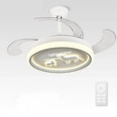 Decorbites bird nest white deer ceiling fan with light bedroom