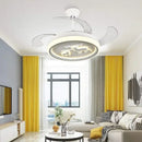Decorbites bird nest white deer ceiling fan with light bedroom