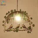 Decorbites birdcage led chandelier black and white bedroom light