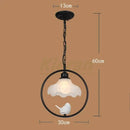 Decorbites birdcage led chandelier black and white bedroom light