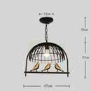 Decorbites birdcage led chandelier black and white bedroom light