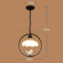 Decorbites birdcage led chandelier black and white bedroom light