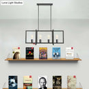 DecorBites™ Black 4-Head Industrial Metal Pendant Light for Living Room