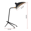 Decorbites black aluminum 3 arm floor lamp for living room