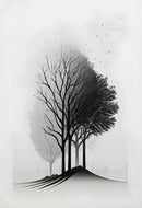 Black and White Landscape Wall Art