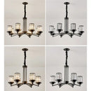 Decorbites black art crystal chandelier bronze living room lighting