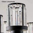 Decorbites black art crystal chandelier bronze living room lighting
