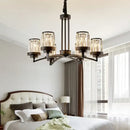 Decorbites black art crystal chandelier bronze living room lighting