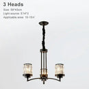 Decorbites black art crystal chandelier bronze living room lighting