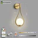 Black Battery Wall Sconces Remote