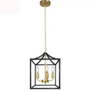 Decorbites black farmhouse chandelier lantern dining room pendant light