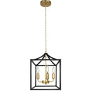 Decorbites black farmhouse chandelier lantern dining room pendant light