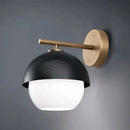 Minimalist black glass ball floor lamp for living room lighting