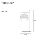 Minimalist black glass ball floor lamp for living room lighting