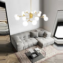 DecorBites™ Black Glass Ball Molecule Chandelier - Nordic Luxury Design