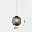 Decorbites black glass ball table light for bedroom living room