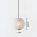 Nordic black glass ball table light for bedroom
