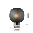 Decorbites black glass ball table light for bedroom living room