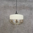 Modern black glass pendant light set of 3 for dining room