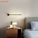 DecorBites™ Black Gold Aluminum LED Wall Sconce, Modern Home Decor for Living Room, Bedroom