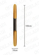 Modern minimalist black & gold aluminum tube wall sconce bedroom light