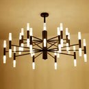 Modern gold art decor chandelier – living room glass candle light