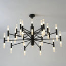 Modern gold art decor chandelier – living room glass candle light