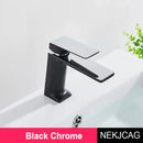 DecorBites™ Black Gold Basin Faucet: Stylish Deck Mounted Bathroom Sink Faucet with Gold Handle
