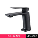 DecorBites™ Black Gold Basin Faucet: Stylish Deck Mounted Bathroom Sink Faucet with Gold Handle