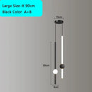 Modern decorbites black gold ceiling pendant for bedroom led light