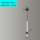 Modern decorbites black gold ceiling pendant for bedroom led light