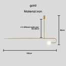 DecorBites™ Black Gold Chandelier Pendant Nordic Modern Lamp