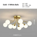 Decorbites black gold chandelier clear star glass dining room light