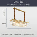 DecorBites™ Black Gold Crystal Ceiling Chandelier: Modern LED Pendant Light for Luxe Living Spaces