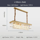 DecorBites™ Black Gold Crystal Ceiling Chandelier: Modern LED Pendant Light for Luxe Living Spaces