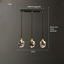 DecorBites™ Black Gold Crystal Chandelier LED Light for Luxury Home Decor