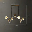DecorBites™ Black Gold Crystal Chandelier LED Light for Luxury Home Decor