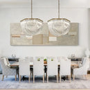 DecorBites™ Black Gold Crystal Glass Ceiling Pendant Lights, Luxury Nordic Dining Table Lighting Lamps