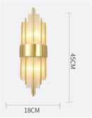 DecorBites™ Black Gold Crystal Wall Lights for Bedroom Living Room Home LED Sconce
