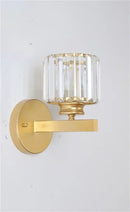 DecorBites™ Black Gold Crystal Wall Lights for Bedroom Living Room Home LED Sconce