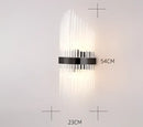 DecorBites™ Black Gold Crystal Wall Lights for Bedroom Living Room Home LED Sconce