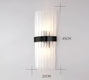 DecorBites™ Black Gold Crystal Wall Lights for Bedroom Living Room Home LED Sconce