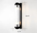 DecorBites™ Black Gold Crystal Wall Lights Modern LED Sconce for Bedroom Living Room