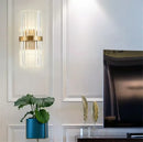 DecorBites™ Black Gold Crystal Wall Sconce LED Light for Bedroom Living Room Home Décor